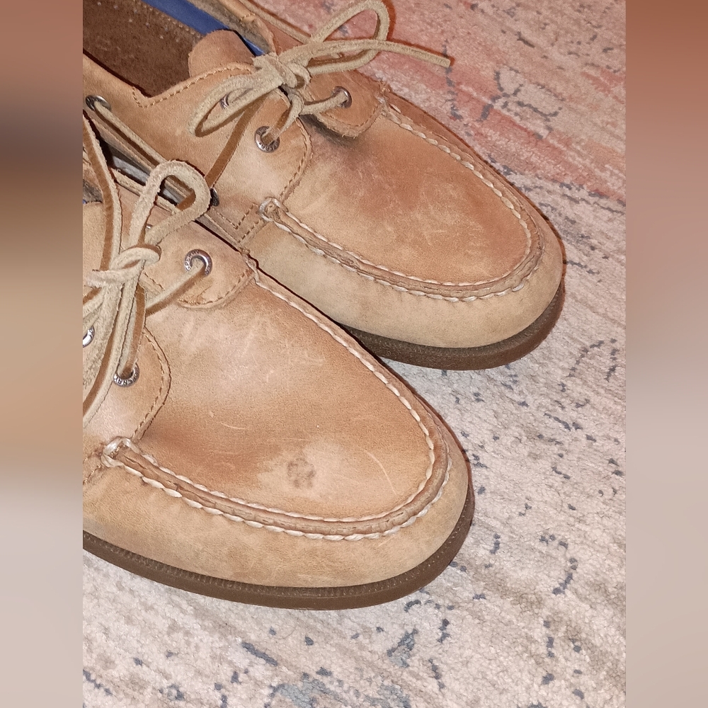 Sperry Brown Leather Lace Up Boat Shoes Men's Size 11.5 W - Picture 10 of 11